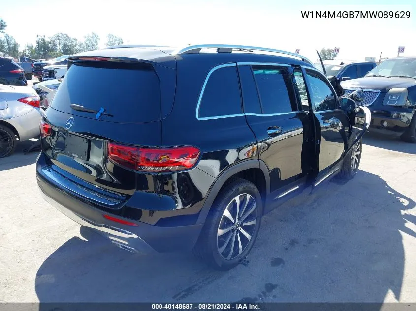 2021 Mercedes-Benz Glb 250 VIN: W1N4M4GB7MW089629 Lot: 40148687