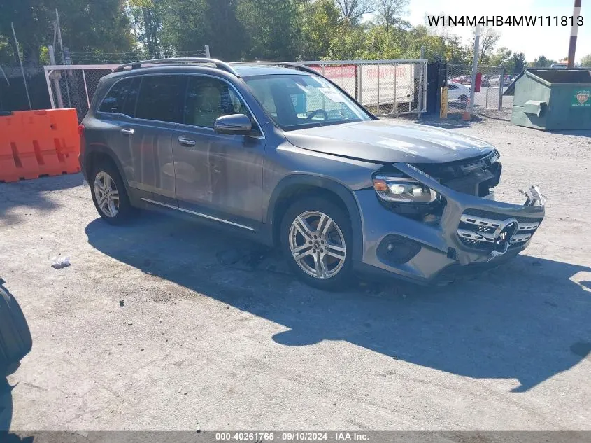 W1N4M4HB4MW111813 2021 Mercedes-Benz Glb 250 250 4Matic