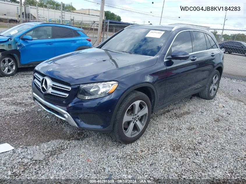 2019 Mercedes-Benz Glc 300 VIN: WDC0G4JB8KV184283 Lot: 40291509