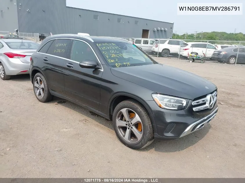 2021 Mercedes-Benz Glc VIN: W1N0G8EB7MV286791 Lot: 12071775