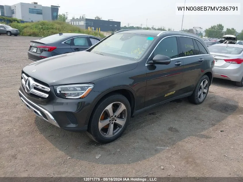 2021 Mercedes-Benz Glc VIN: W1N0G8EB7MV286791 Lot: 12071775