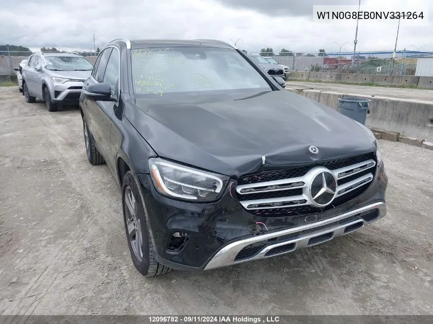 2022 Mercedes-Benz Glc VIN: W1N0G8EB0NV331264 Lot: 12096782