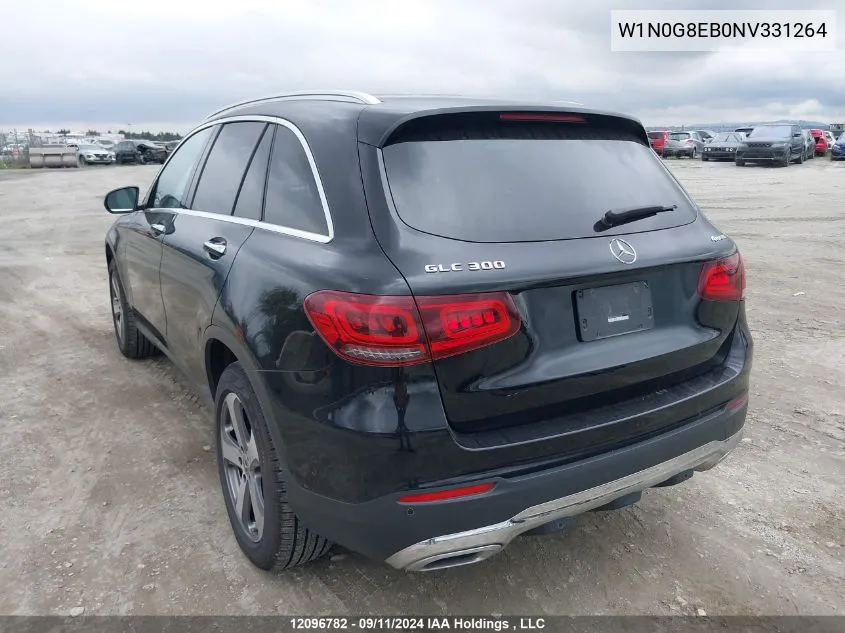 2022 Mercedes-Benz Glc VIN: W1N0G8EB0NV331264 Lot: 12096782