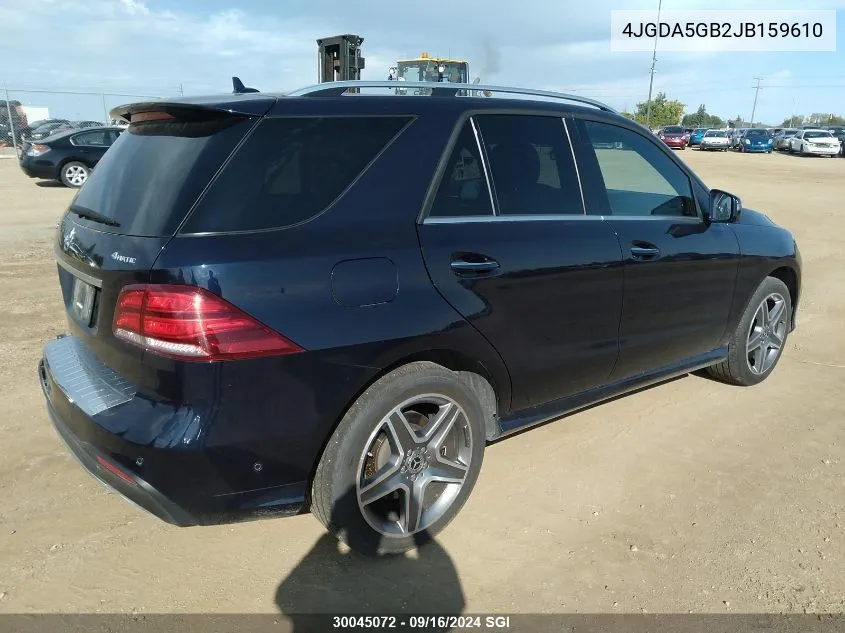 4JGDA5GB2JB159610 2018 Mercedes-Benz Gle 400 4Matic