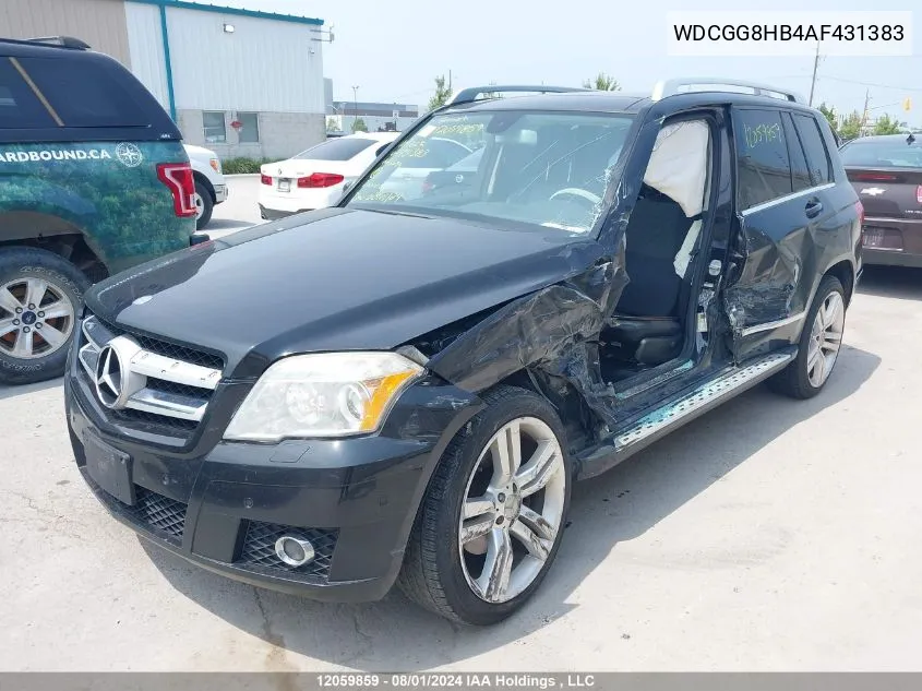 2010 Mercedes-Benz Glk-Class VIN: WDCGG8HB4AF431383 Lot: 12059859