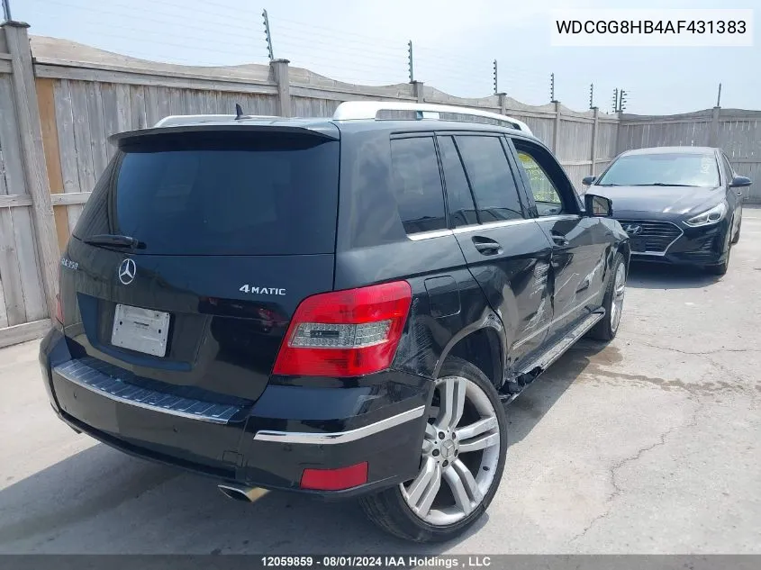 WDCGG8HB4AF431383 2010 Mercedes-Benz Glk-Class