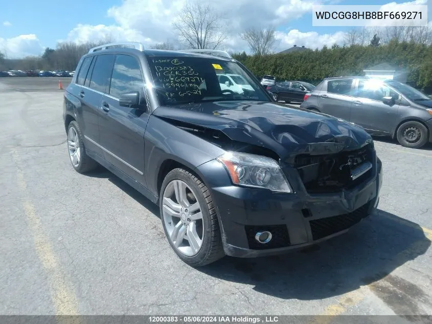 WDCGG8HB8BF669271 2011 Mercedes-Benz Glk-Class