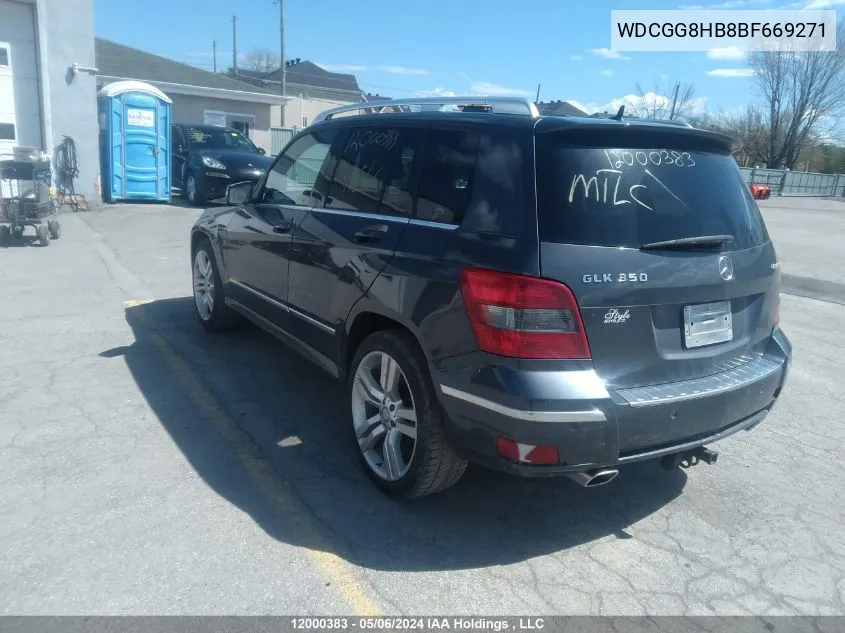 WDCGG8HB8BF669271 2011 Mercedes-Benz Glk-Class