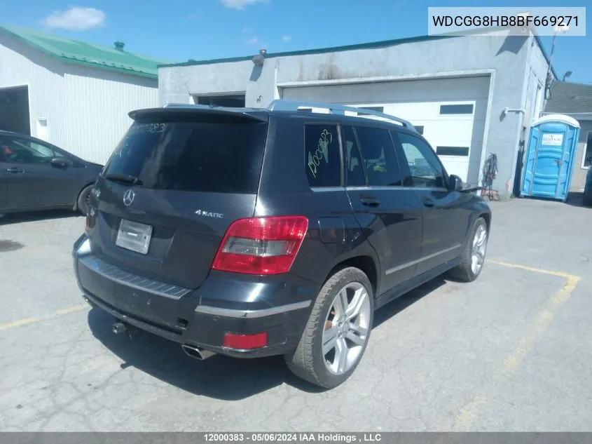 WDCGG8HB8BF669271 2011 Mercedes-Benz Glk-Class