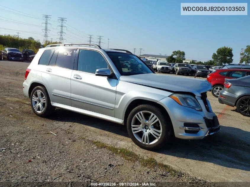 2013 Mercedes-Benz Glk 350 4Matic VIN: WDCGG8JB2DG103503 Lot: 40356236