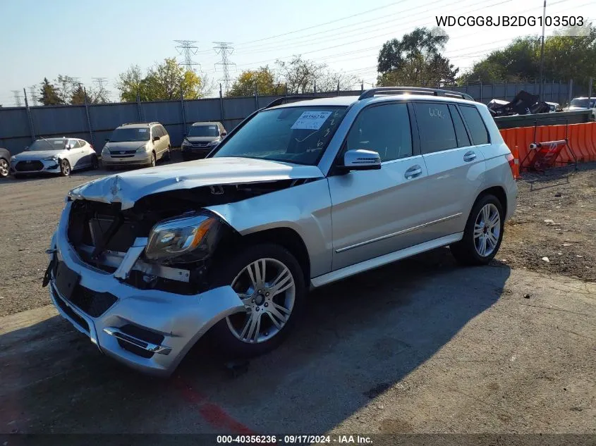 2013 Mercedes-Benz Glk 350 4Matic VIN: WDCGG8JB2DG103503 Lot: 40356236