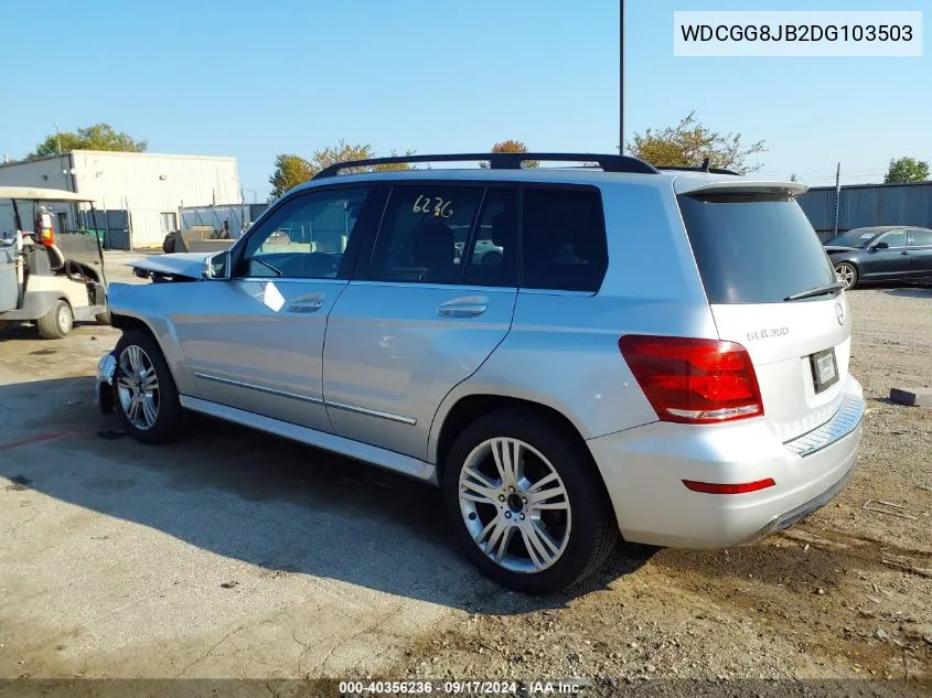 2013 Mercedes-Benz Glk 350 4Matic VIN: WDCGG8JB2DG103503 Lot: 40356236