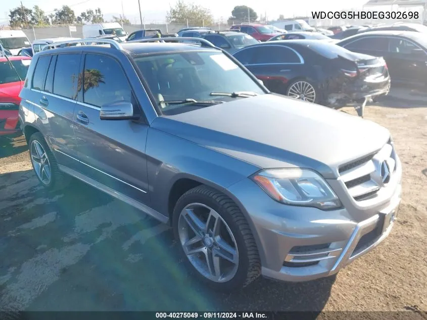 2014 Mercedes-Benz Glk 350 VIN: WDCGG5HB0EG302698 Lot: 40275049