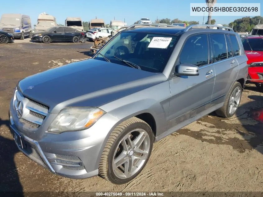 2014 Mercedes-Benz Glk 350 VIN: WDCGG5HB0EG302698 Lot: 40275049