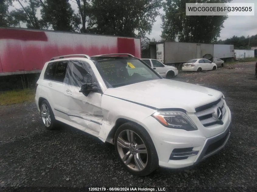 2015 Mercedes-Benz Glk-Class VIN: WDCGG0EB6FG390505 Lot: 12052179