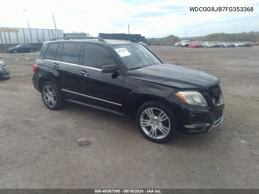 2015 Mercedes-Benz Glk 350 4Matic VIN: WDCGG8JB7FG353368 Lot: 40367090