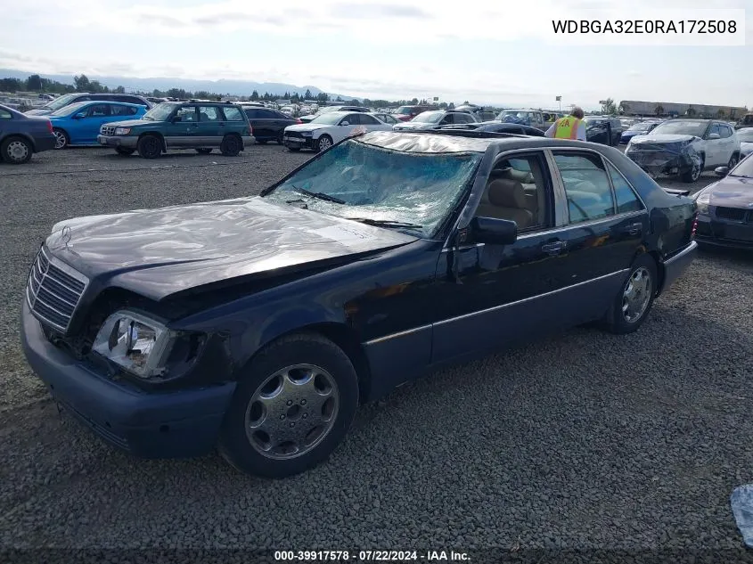 1994 Mercedes-Benz S 320 VIN: WDBGA32E0RA172508 Lot: 39917578