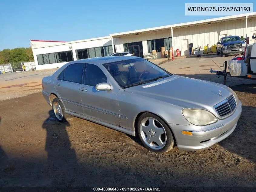 WDBNG75J22A263193 2002 Mercedes-Benz S 500