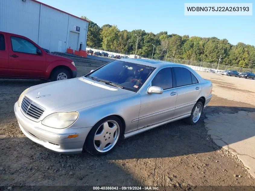 WDBNG75J22A263193 2002 Mercedes-Benz S 500