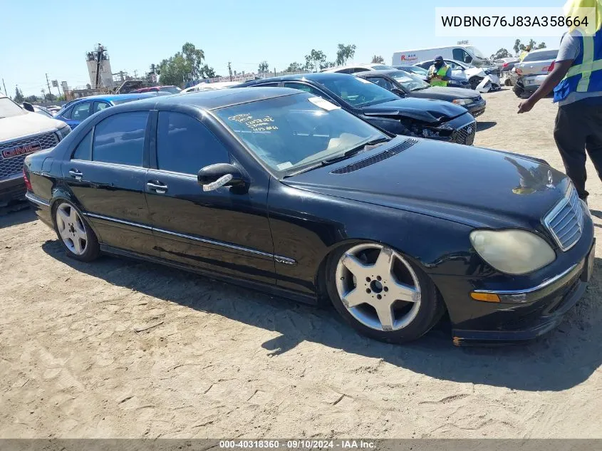 WDBNG76J83A358664 2003 Mercedes-Benz S 600 600