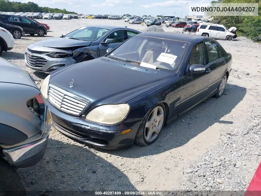 2004 Mercedes-Benz S 430 VIN: WDBNG70J04A404207 Lot: 40297499