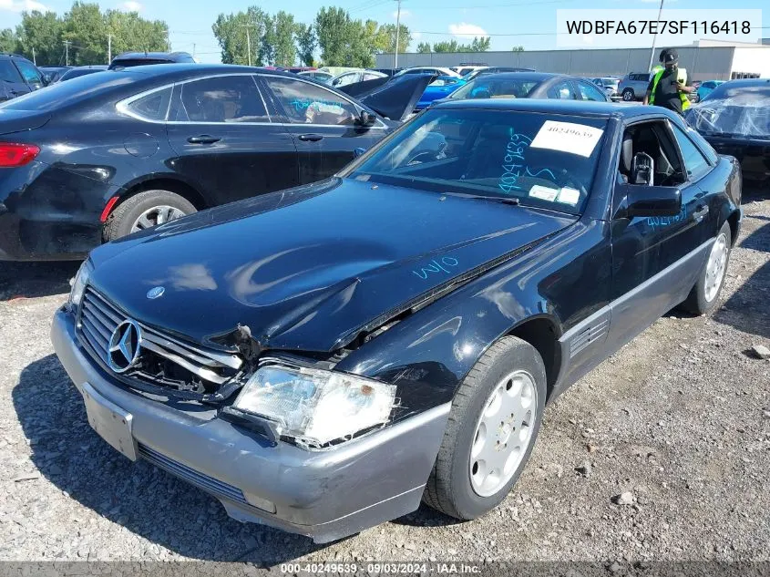 WDBFA67E7SF116418 1995 Mercedes-Benz Sl 500