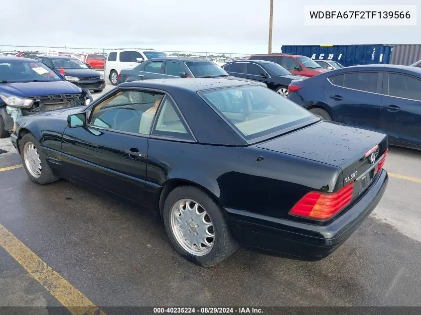 1996 Mercedes-Benz Sl 500 VIN: WDBFA67F2TF139566 Lot: 40235224