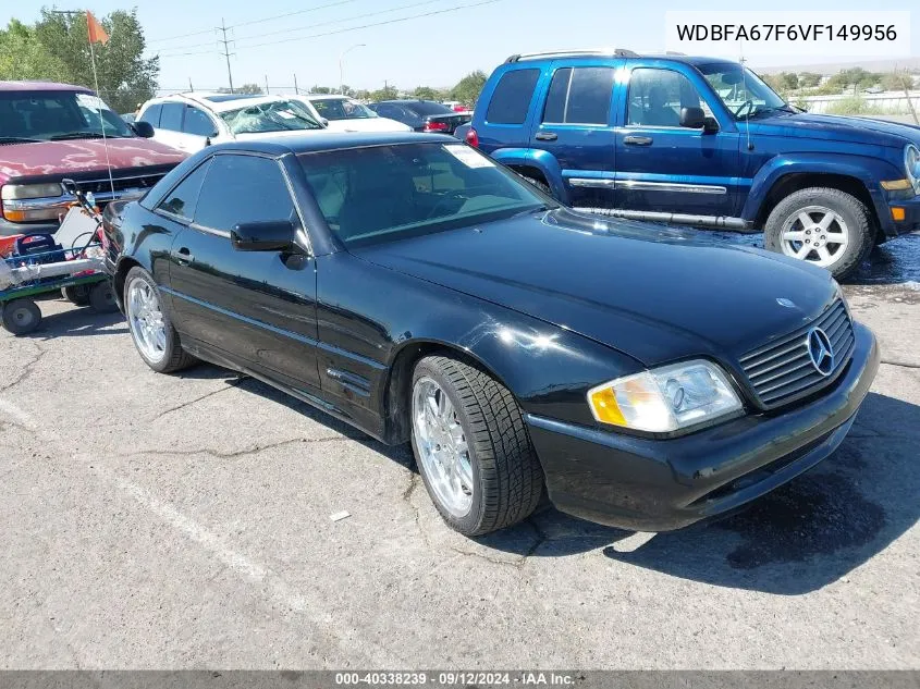 1997 Mercedes-Benz Sl 500 VIN: WDBFA67F6VF149956 Lot: 40338239