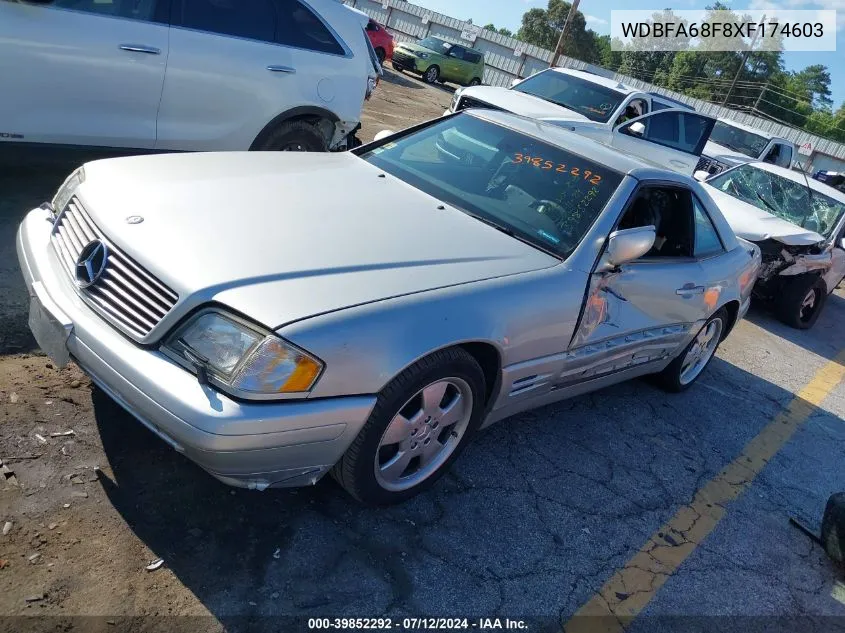 1999 Mercedes-Benz Sl 500 VIN: WDBFA68F8XF174603 Lot: 39852292