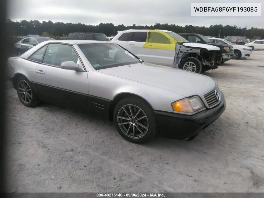 WDBFA68F6YF193085 2000 Mercedes-Benz Sl 500