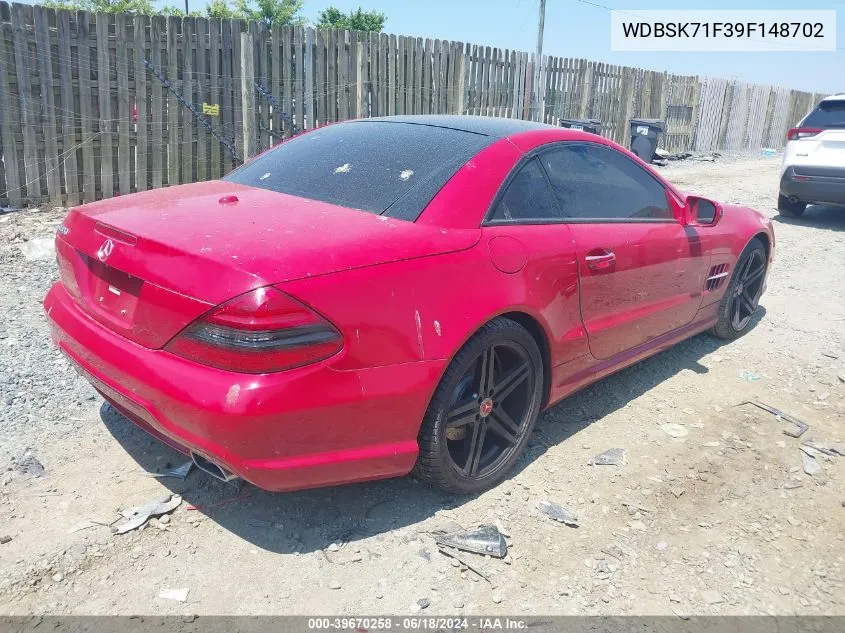 WDBSK71F39F148702 2009 Mercedes-Benz Sl 550