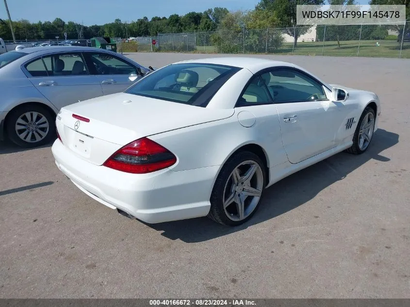 2009 Mercedes-Benz Sl 550 VIN: WDBSK71F99F145478 Lot: 40166672