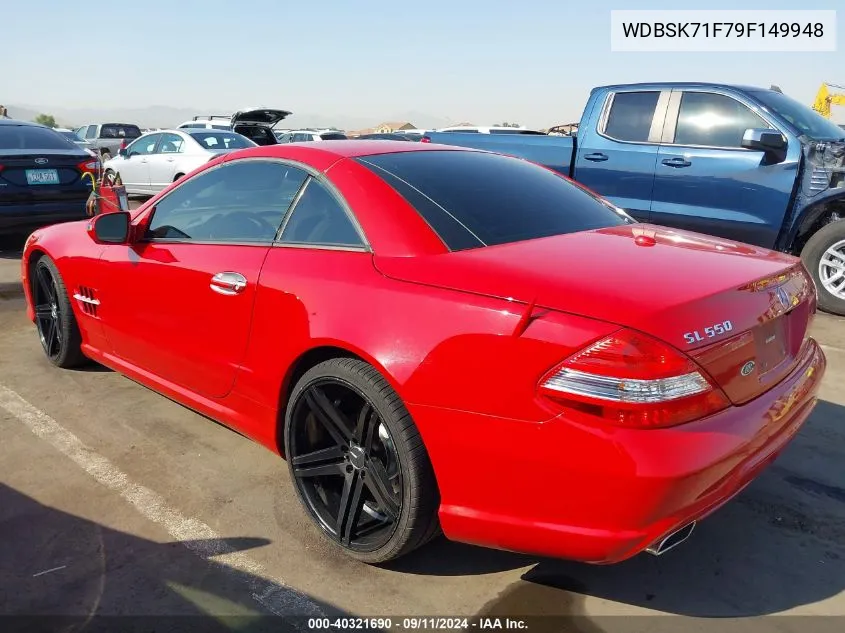 WDBSK71F79F149948 2009 Mercedes-Benz Sl 550