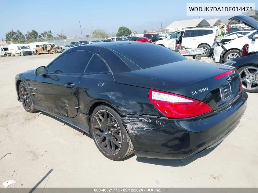 WDDJK7DA1DF014475 2013 Mercedes-Benz Sl 550