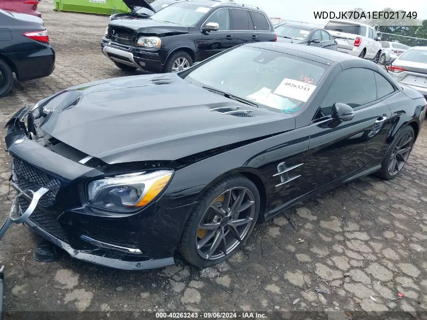 2014 Mercedes-Benz Sl 550 VIN: WDDJK7DA1EF021749 Lot: 40263243