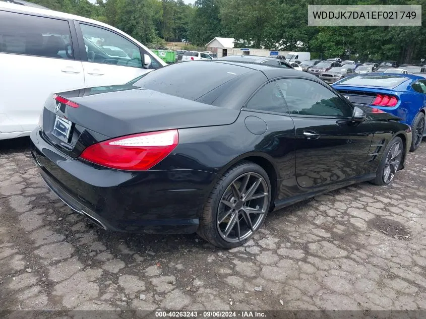 2014 Mercedes-Benz Sl 550 VIN: WDDJK7DA1EF021749 Lot: 40263243