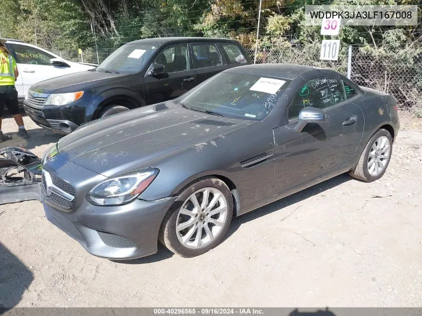 2020 Mercedes-Benz Slc 300 300 VIN: WDDPK3JA3LF167008 Lot: 40296565