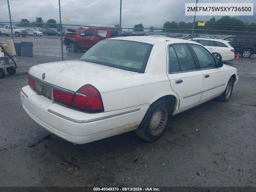 2MEFM75W5XY736500 1999 Mercury Grand Marquis Ls