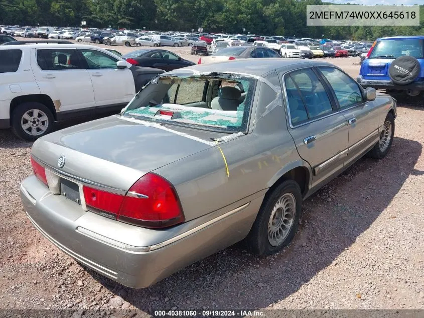 2MEFM74W0XX645618 1999 Mercury Grand Marquis Gs