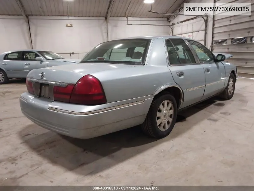 2MEFM75W73X690385 2003 Mercury Grand Marquis Ls