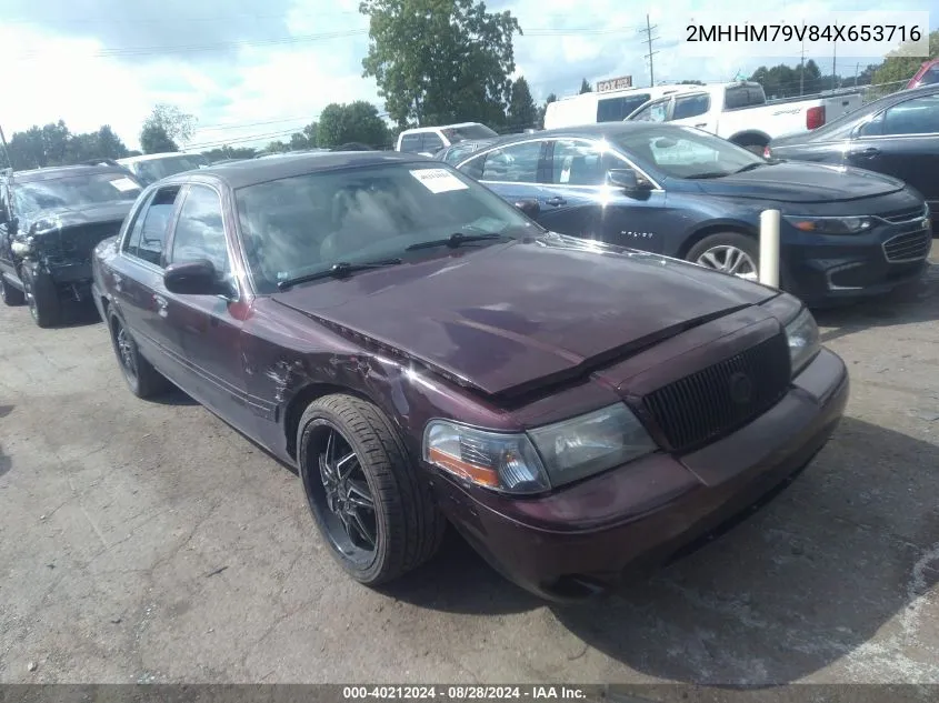 2004 Mercury Marauder VIN: 2MHHM79V84X653716 Lot: 40212024