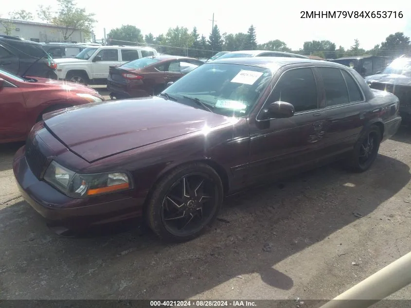 2004 Mercury Marauder VIN: 2MHHM79V84X653716 Lot: 40212024