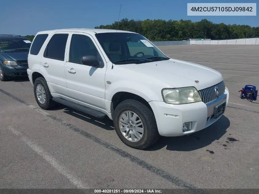 2005 Mercury Mariner Luxury/Premier VIN: 4M2CU57105DJ09842 Lot: 40281251