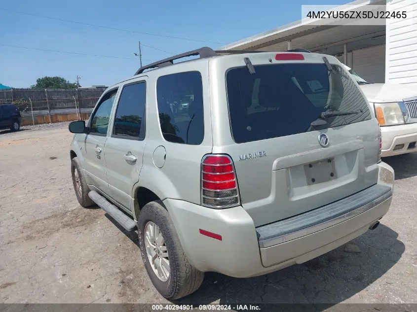 2005 Mercury Mariner Convenience VIN: 4M2YU56ZX5DJ22465 Lot: 40294901