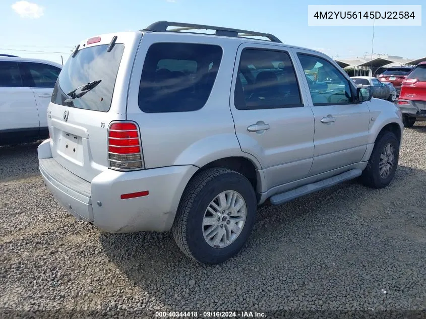 2005 Mercury Mariner Luxury/Premier VIN: 4M2YU56145DJ22584 Lot: 40344418