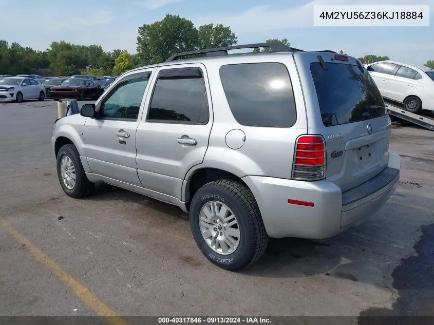 4M2YU56Z36KJ18884 2006 Mercury Mariner