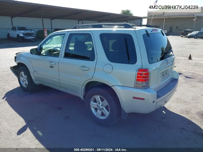 4M2CU39HX7KJ04239 2007 Mercury Mariner Hybrid