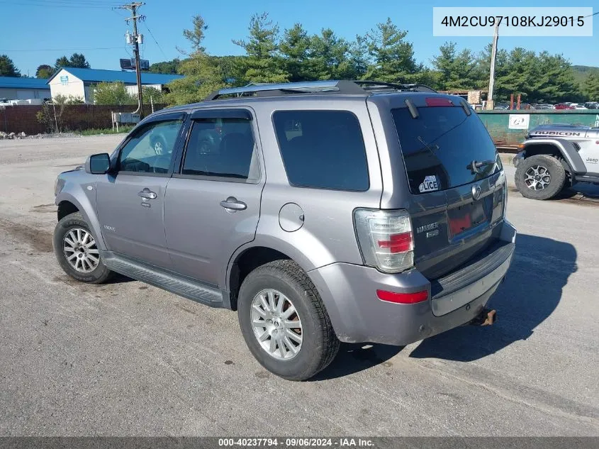 2008 Mercury Mariner Premier VIN: 4M2CU97108KJ29015 Lot: 40237794