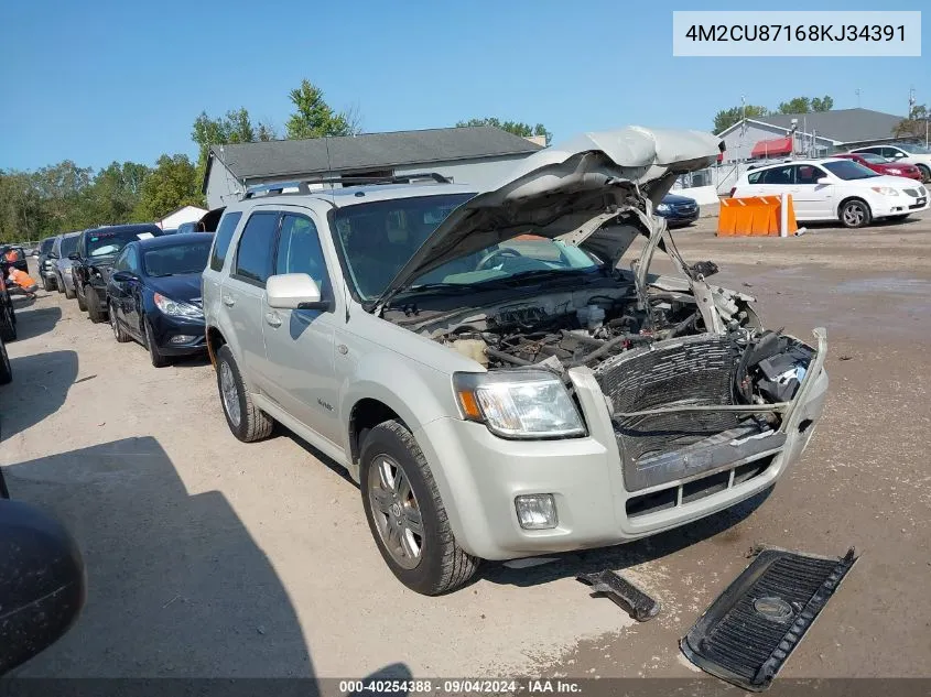 2008 Mercury Mariner Premier VIN: 4M2CU87168KJ34391 Lot: 40254388