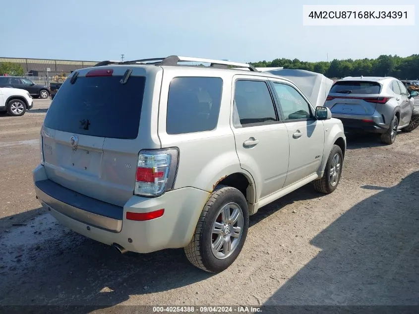 2008 Mercury Mariner Premier VIN: 4M2CU87168KJ34391 Lot: 40254388